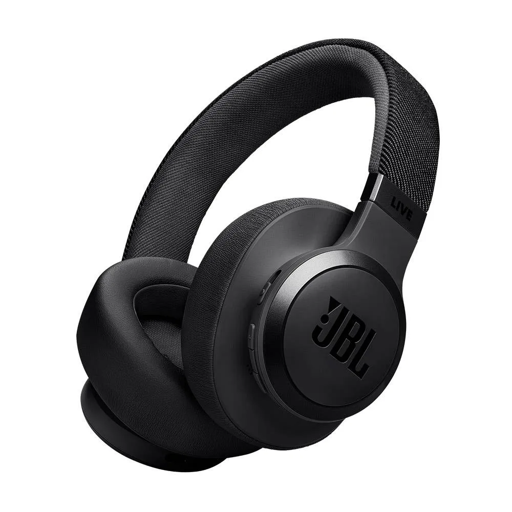 Headphones JBL Live 770NC Bluetooth Noise Cancelling Pretos