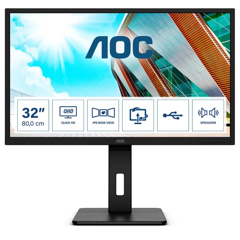 Monitor AOC Q32P2 31.5" LED IPS QuadHD 75Hz