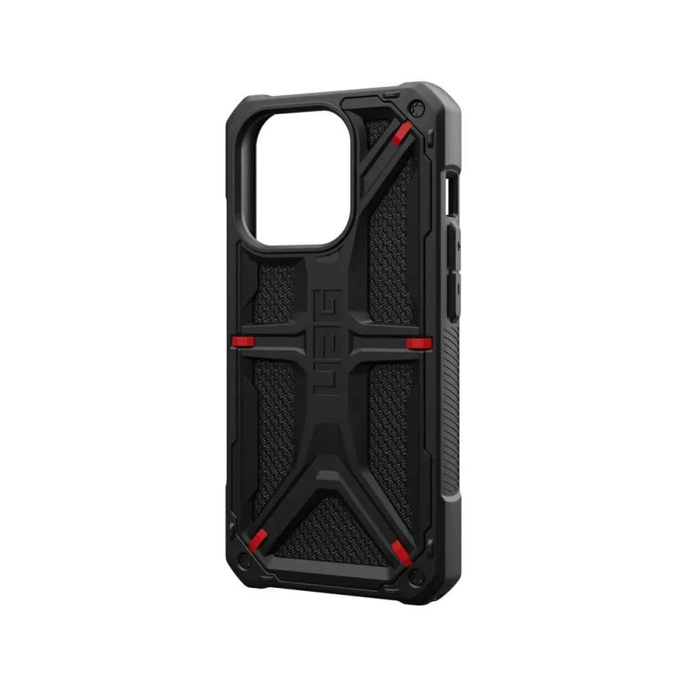 Urban Armor Gear iPhone 15 Pro Monarch Kevlar Preta/Vermelha