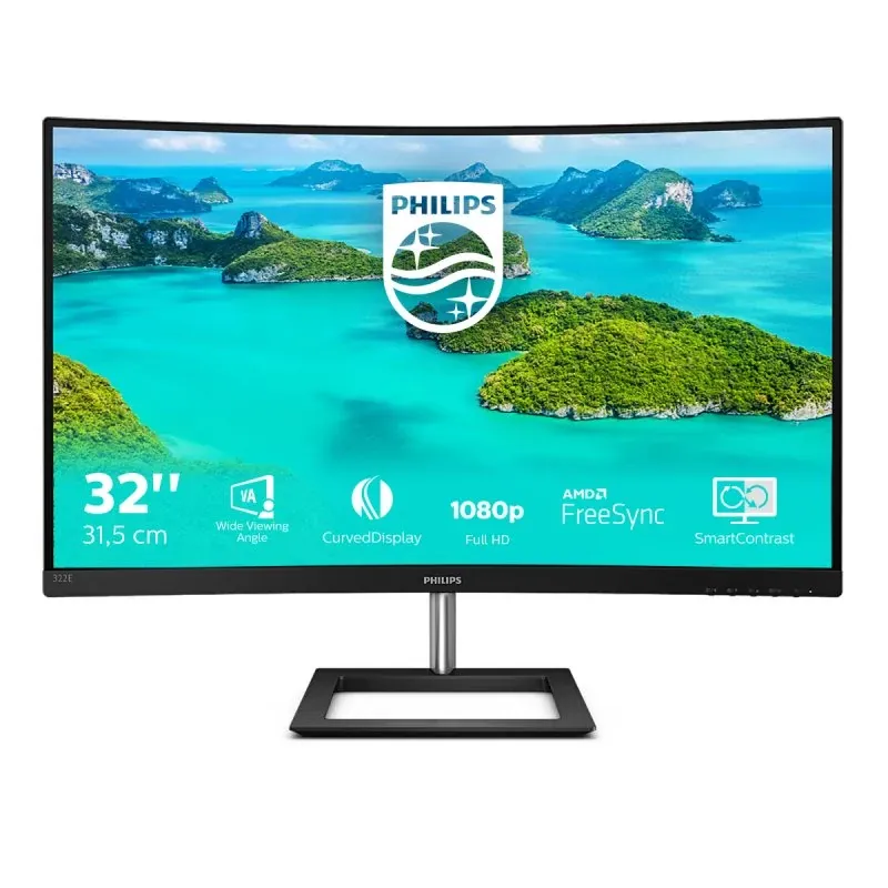 PHILIPS MONITOR VA 32" (31.5) CURVO FHD VGA HDMI DP 322E1C/00