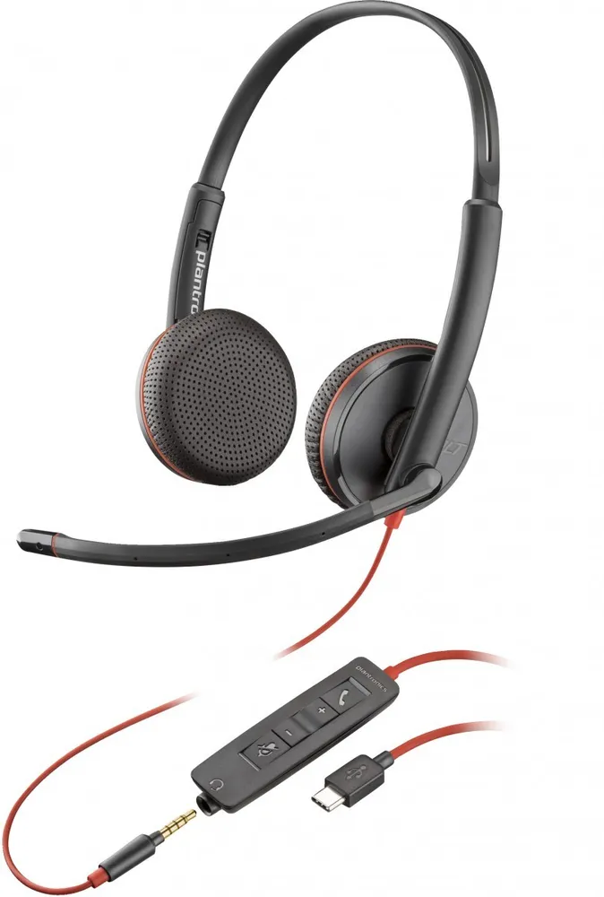 POLY Blackwire C3225 Stereo USB-C Headset (Bulk) Auscultadores 80S04A6