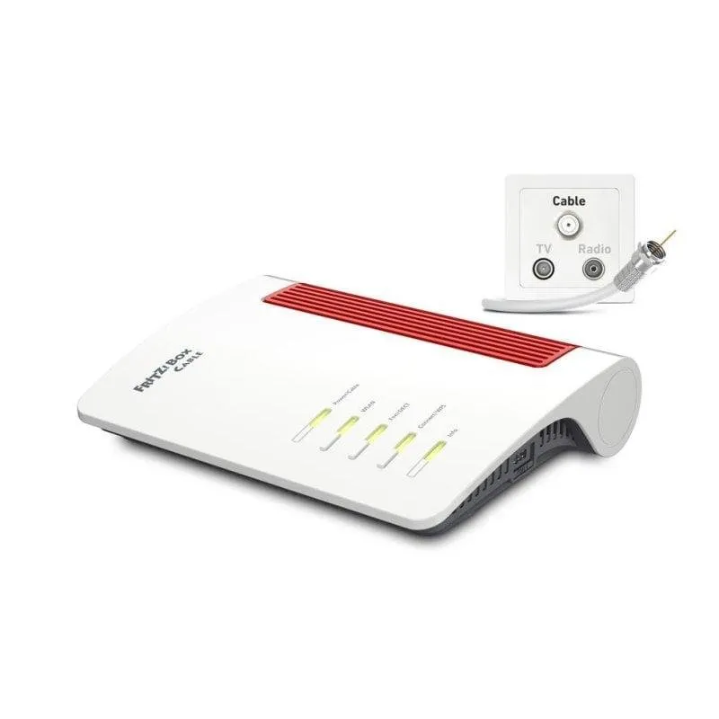 Fritz Box 6670 WiFi 7 Router Dual Band 3600Mbps 2.5G Ethernet com Segurança Avançada