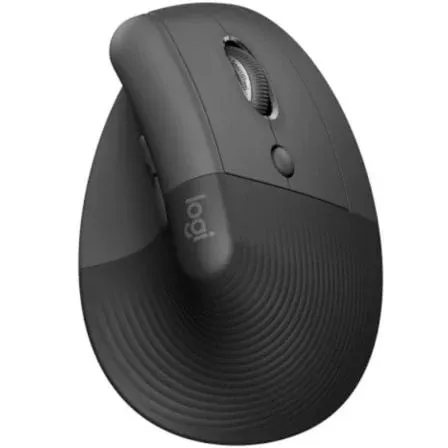 Logitech Lift Rato Sem Fios 4000 DPI Vertical Ergonómico Bluetooth com Logi Bolt e 6 Botões