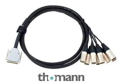 pro snake SUB-D 25pin-XLRM 2m