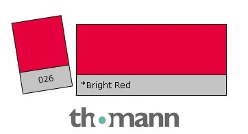 Lee Colour Filter 026 Bright Red