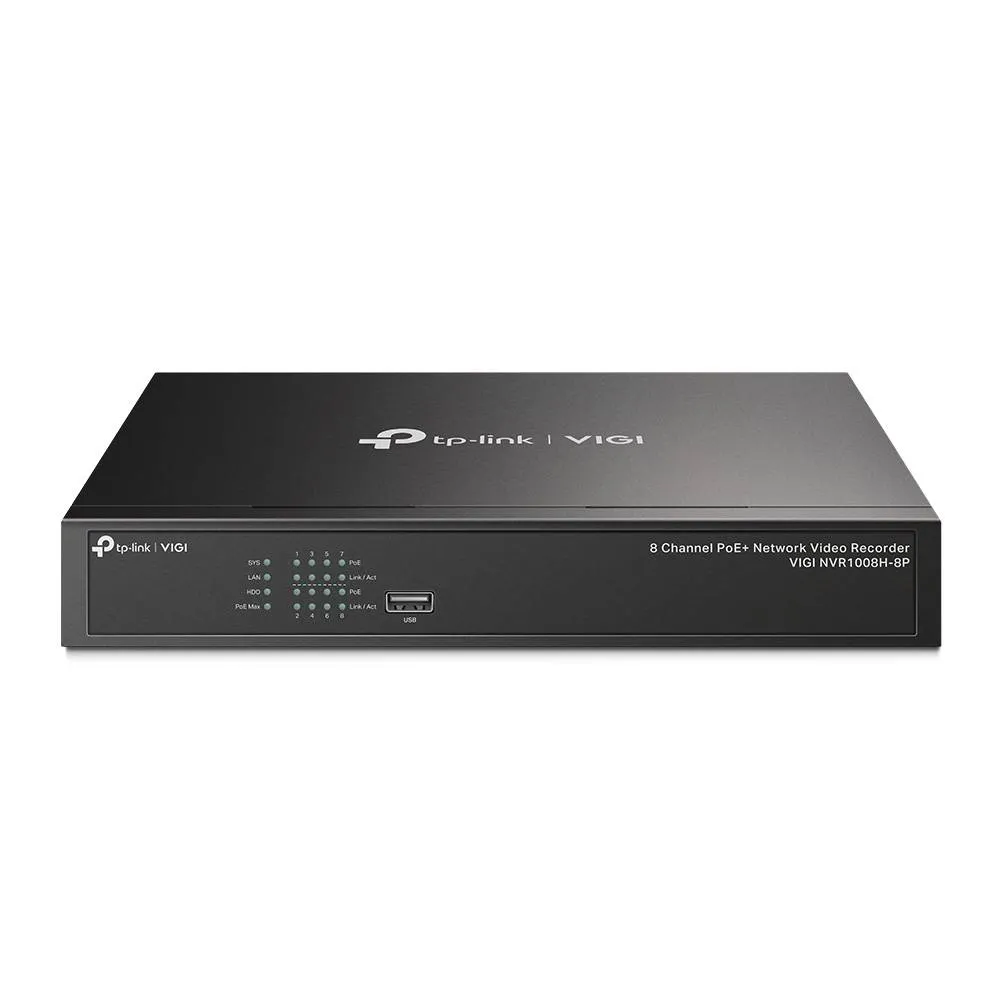 NVR TP-Link VIGI NVR1008H-8P 8 Canais PoE+ 1HDD H265+