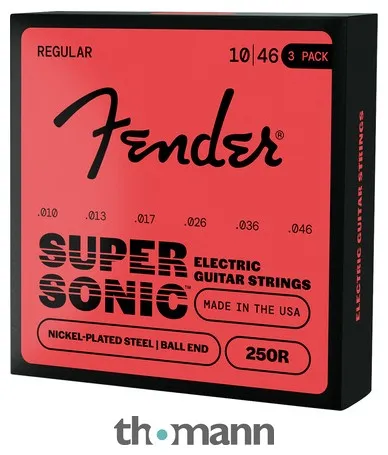 Fender 250R NPS Ball End 10-46 3 Pack