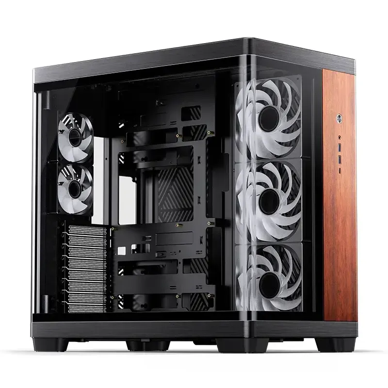 Caixa ATX Jonsbo TK-4 Wood Tempered Glass Preta
