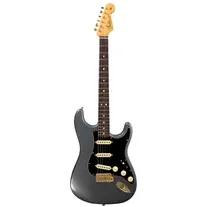 Fender Custom Shop 65 Dual-Mag Strat Journeyman Relic Faded Aged Charcoal Frost Metallic