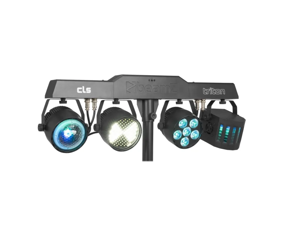 beamZ CLS Party Bar Triton with Jelly Moon, Derby, Par and Strobe