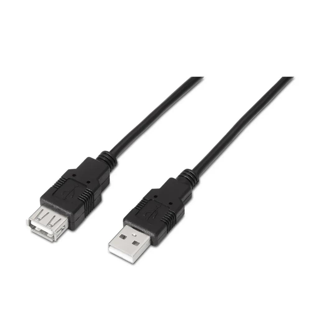 Cabo USB USB AISENS A101-0016 2.0 1,8 m USB A Preto