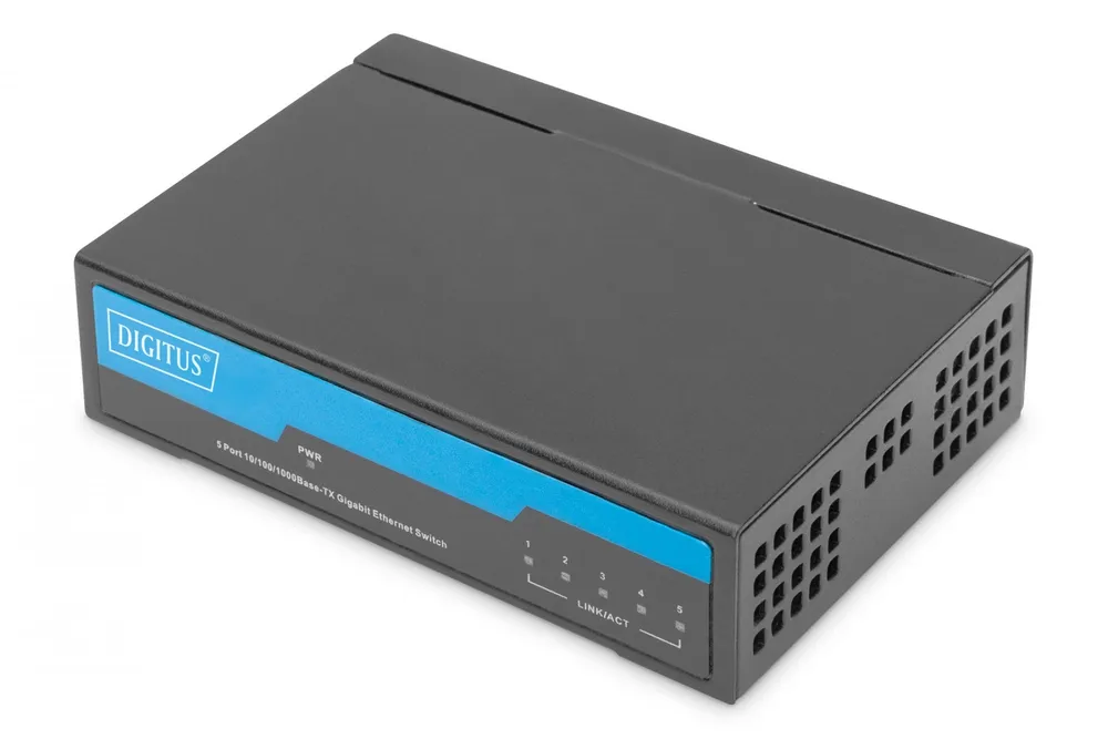 Switch não gerenciado de 5 portas Gigabit Ethernet DN-80202-1