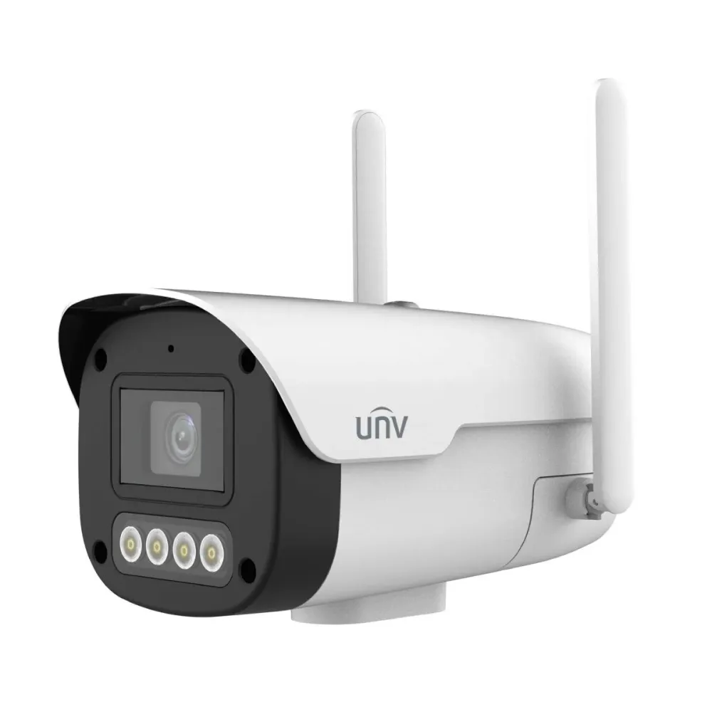 Câmara de Segurança IP Uniview Easy Bullet 4MP 4mm IP67 ColorHunter Branca