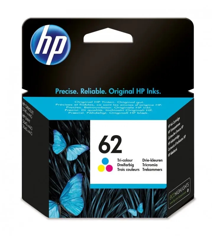 CARTUCHO TINTA ORIGINAL HP 62 TRICO