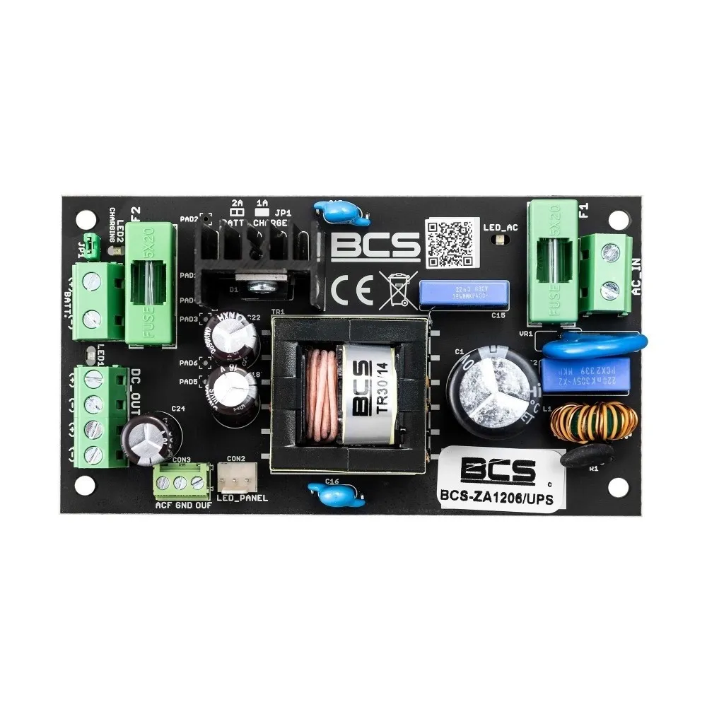 BCS BCS-ZA1206/UPS Fonte de Alimentação de 12V 6A BCS-ZA1206/UPS