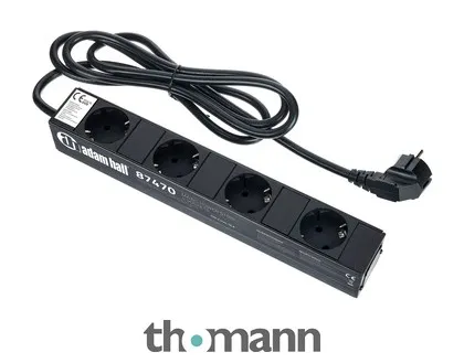 Adam Hall 87470 Power Strip 4 Sockets