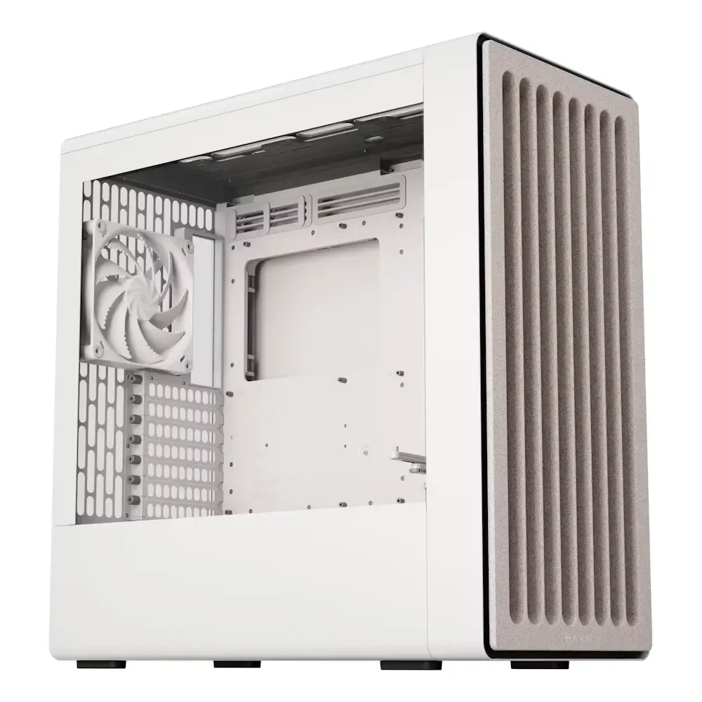 Caixa Extended-ATX HAVN BF 360 Flow Tempered Glass Branca
