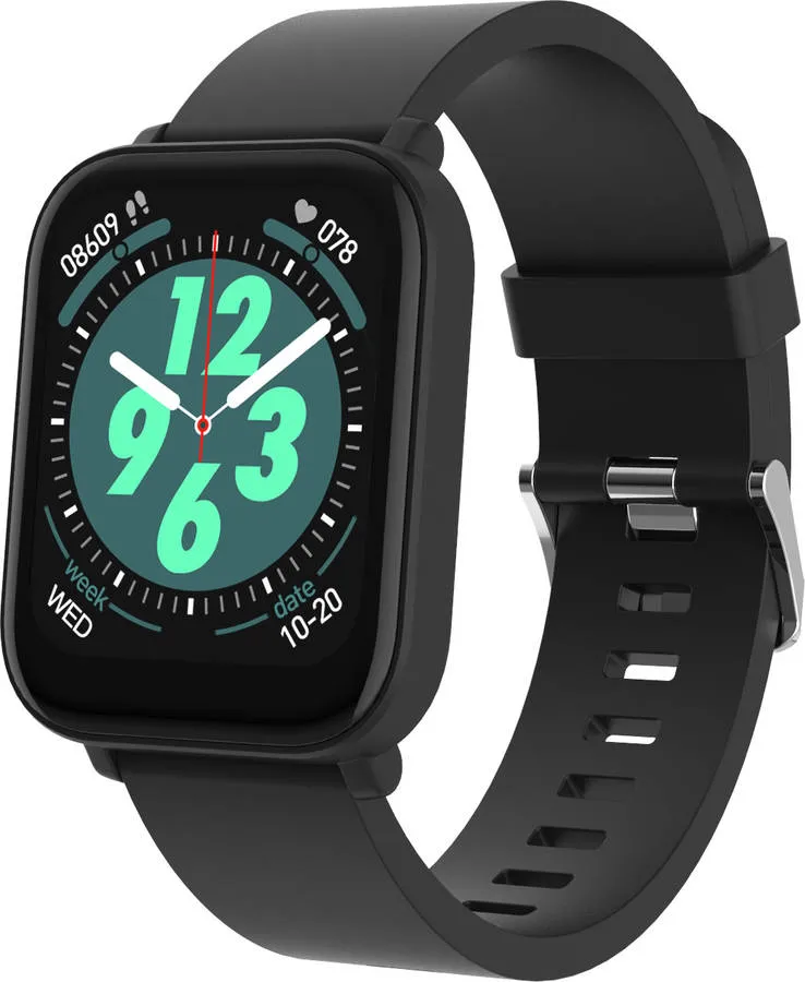 Smartwatch Desportivo GOODIS Retangular Preto