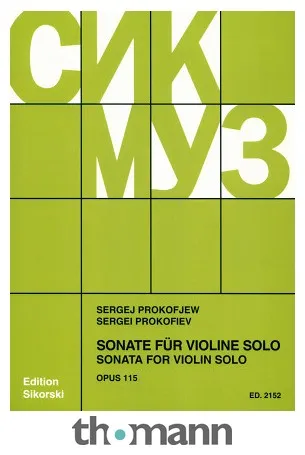 Sikorski Musikverlage Prokofjew Sonate op. 115