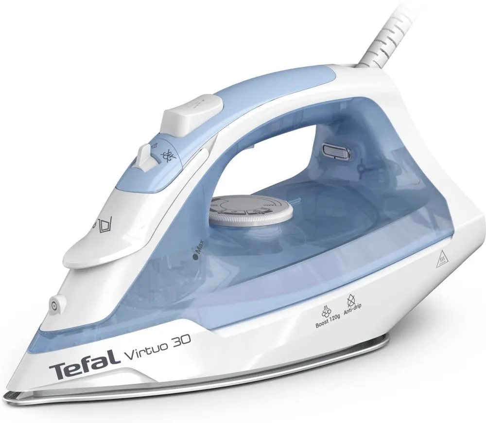 Ferro a vapor TEFAL Virtuo 30 FV2C41E0 (120 g/min - Cerâmica)