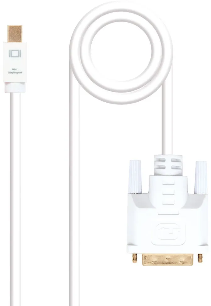 Cabo Conversor Nanocable Mini DisplayPort/M > DVI/M 5 M Branco