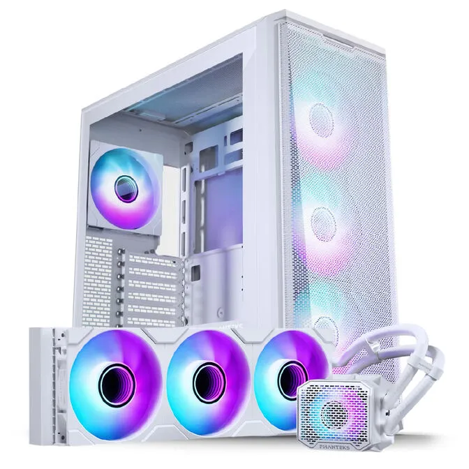 Bundle Phanteks Caixa ATX Eclipse G400A Branca DRGB + AIO Glacier One 360mm