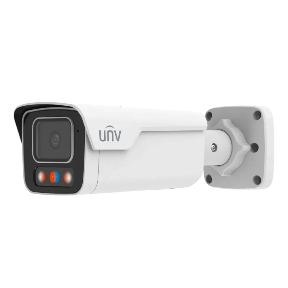 Câmara de Segurança IP Uniview Prime Bullet PoE 4MP 2.8mm IP67 Dual Light Branca