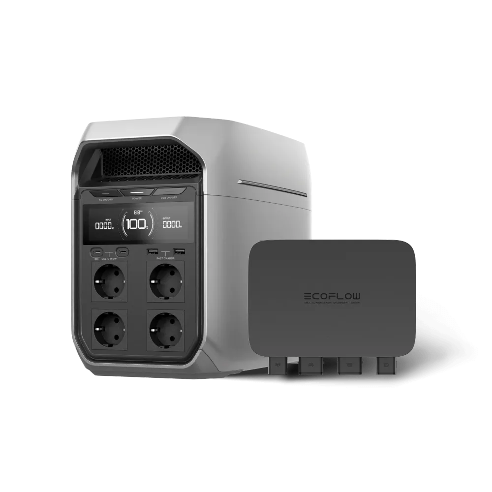 Carregador de Alternador EcoFlow 500W + DELTA 3 Plus