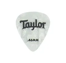 Palheta Taylor Celluloid 351 White Pearl 0.46mm 6 UN