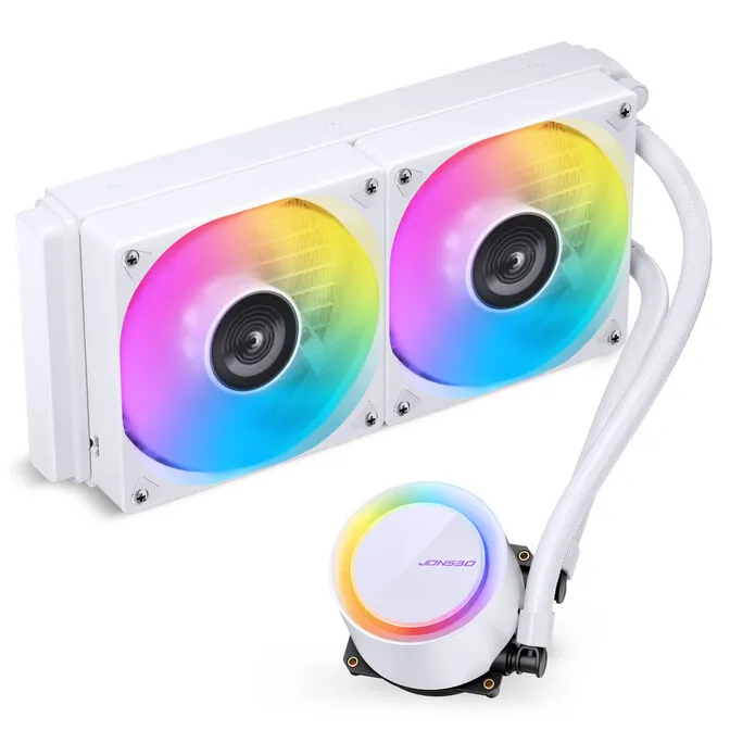 Water Cooler CPU Jonsbo TG-240 ARGB Branco - 240mm