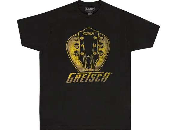 Gretsch Headstock Pick T-Shirt Black Small