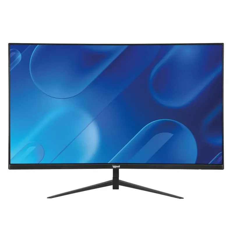 Monitor Equal 27″ 1080p 75Hz IPS sem moldura HDMI VGA VESA com suporte preto