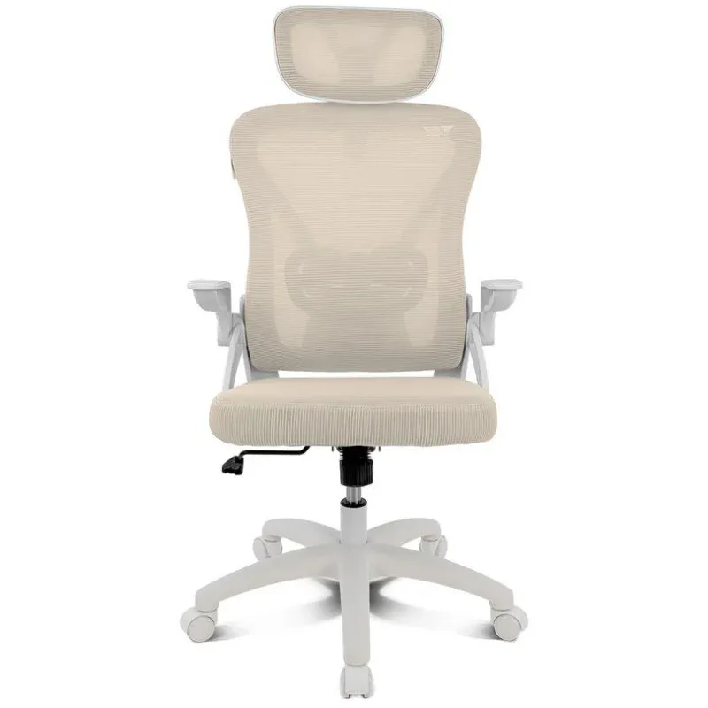 Drift DRAIR35 Cadeira Ergonómica com Encosto Reclinável em Malha e Apoios de Braços Rebatíveis 120kg Bege