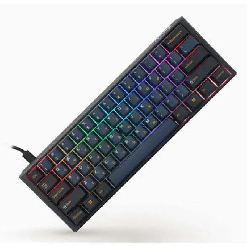 Teclado mecânico Ducky One 3 Pro Nazca 60% Cherry MX2A Red RGB Hot-Swap