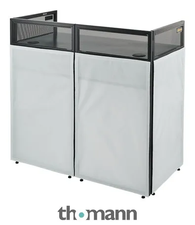 Roadworx DJ Table White Shelf