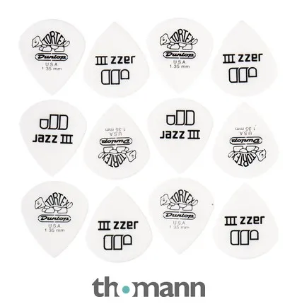 Dunlop Tortex Jazz III White 1,35