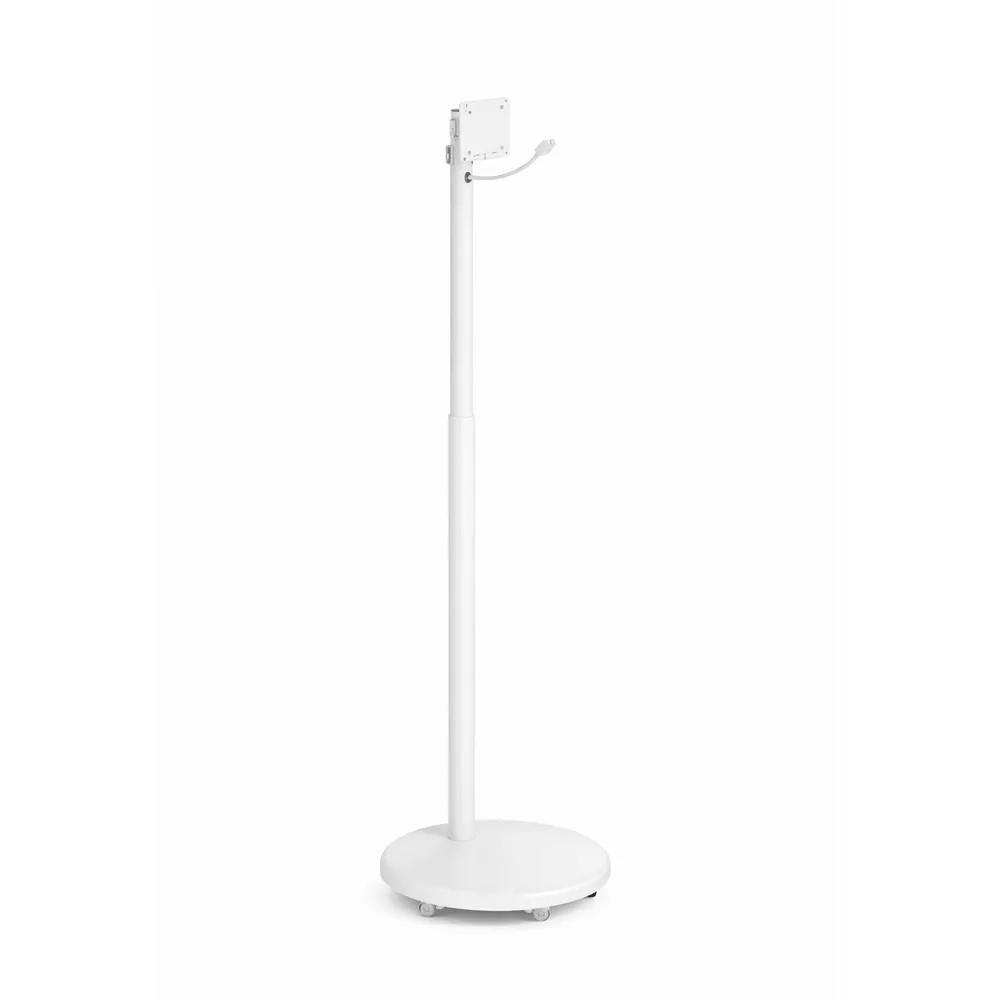 Suporte Móvel de Chão Ewent EW1595 17-35 com Mola a Gás + Prateleira + Cabo C13 para Schuko Integrado Branco