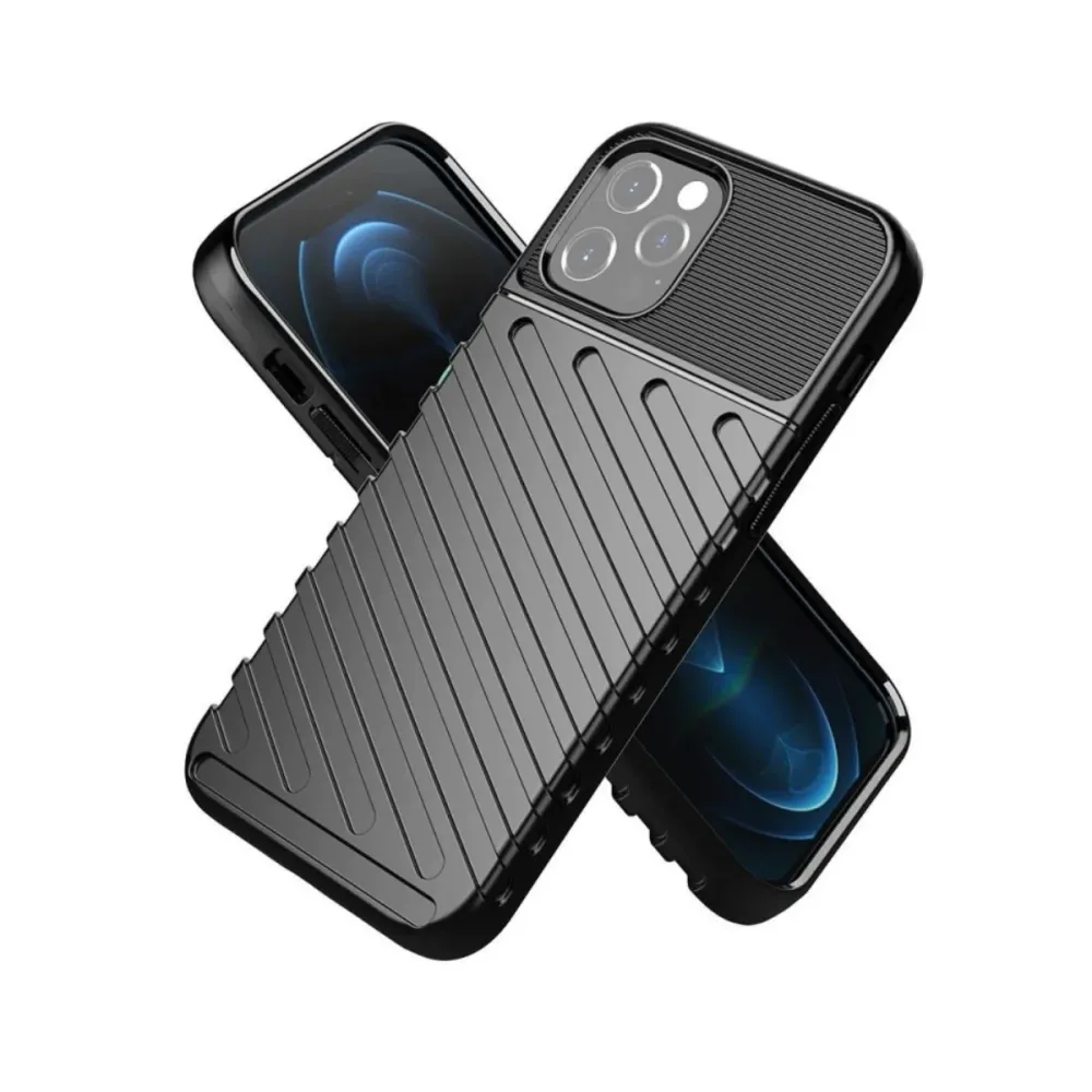 Capa Silicone Forcell Thunder iPhone 16e Preta