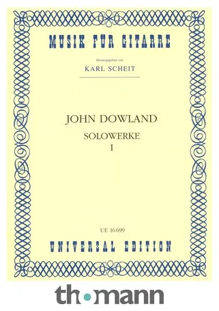 Universal Edition Dowland Solowerke 1