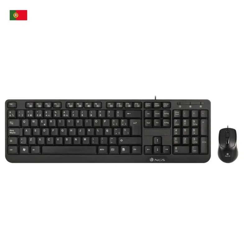 Kit Teclado + Rato NGS Cocoa Kit USB / PT