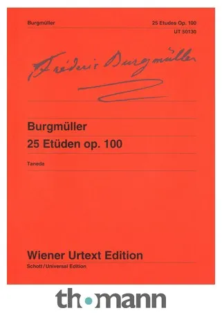 Wiener Urtext Edition Burgmüller 25 Etüden op. 100