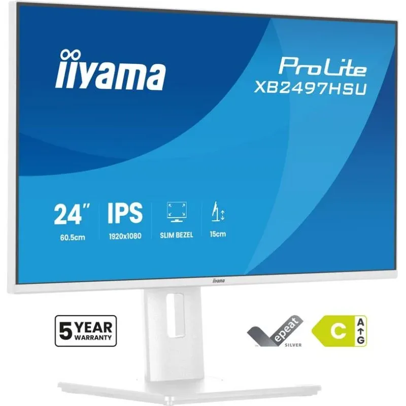 Monitor iiyama ProLite XB2497HSU-W1 24" FullHD 120Hz IPS Hub USB Altura Ajustável