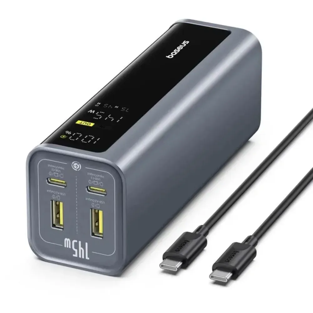Powerbank Baseus EnerGeek GP12 145W 20800mAh Preta
