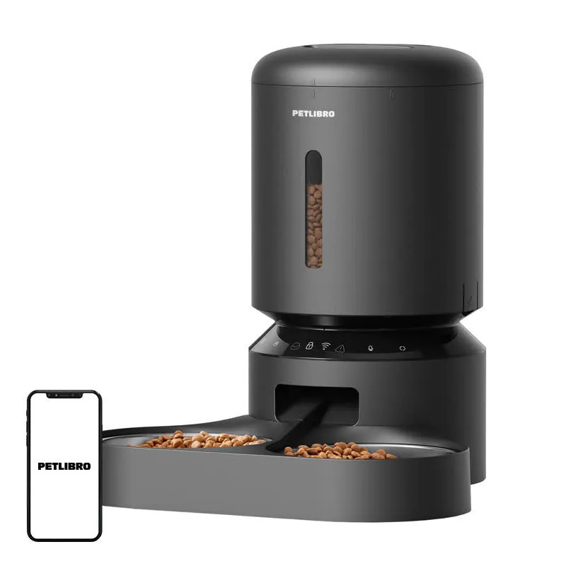 Petlibro Dispensador de ração tipo celeiro com tigela dupla Wifi 5L