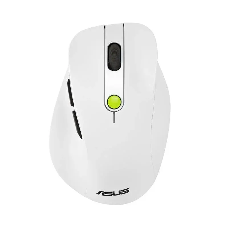 Ratón ASUS MD105 sem fios RF Bluetooth 2400DPI branco verde ergonómico