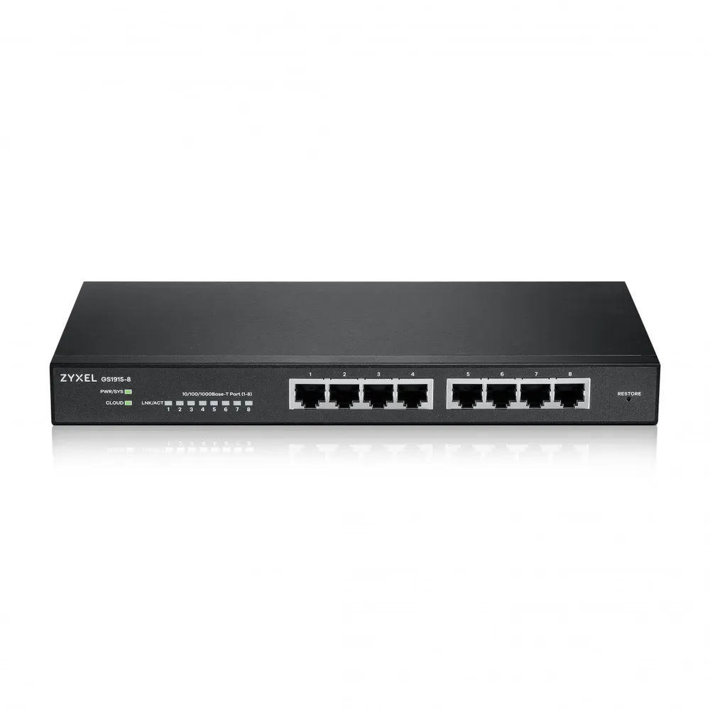 Zyxel GS1915-8 Gerido L2 Gigabit Ethernet GS1915-8-EU0101F