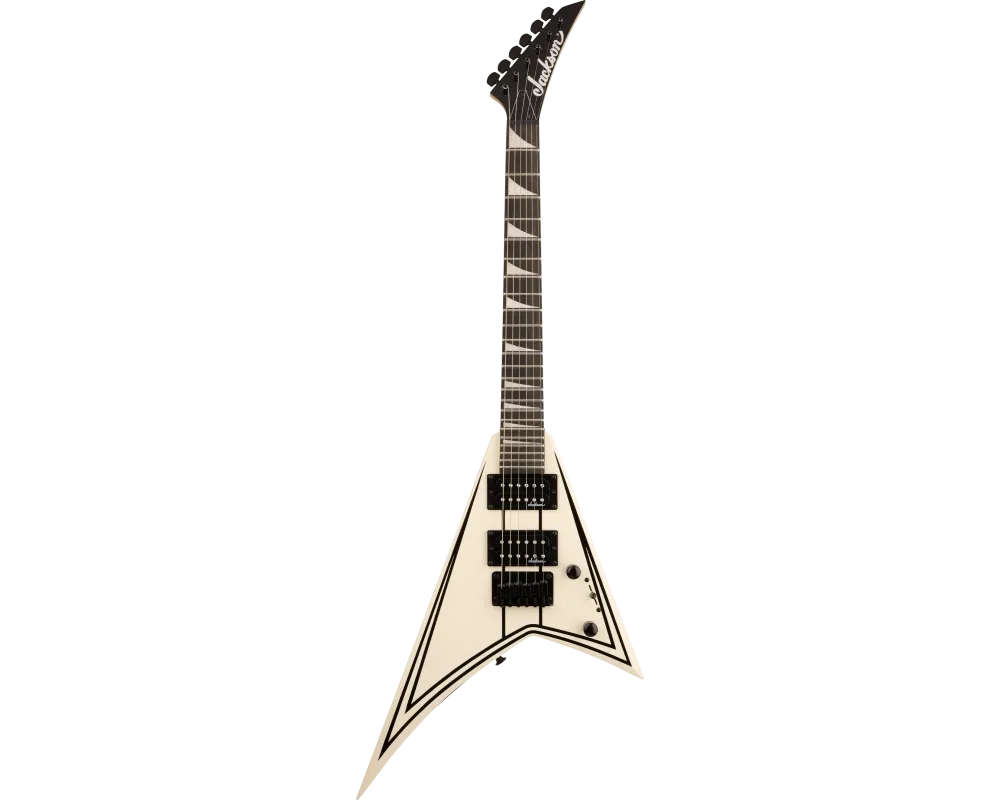 Jackson JS Series RR Minion JS1XM AM FB Snow White with Black Pin Stripes