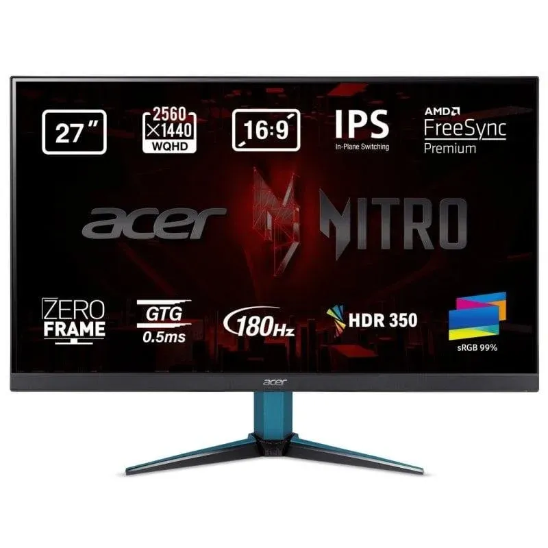 Monitor Acer Nitro VG271UM3 27" QHD 180Hz IPS FreeSync Premium 1ms HDR