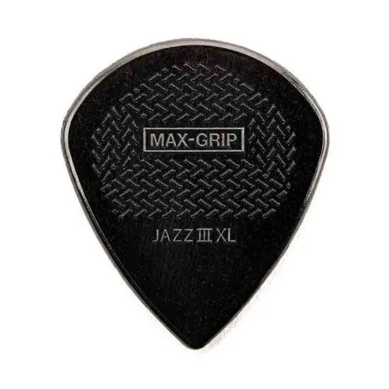 Dunlop PALHETA GUITARRA Max Grip Jazz III Preta