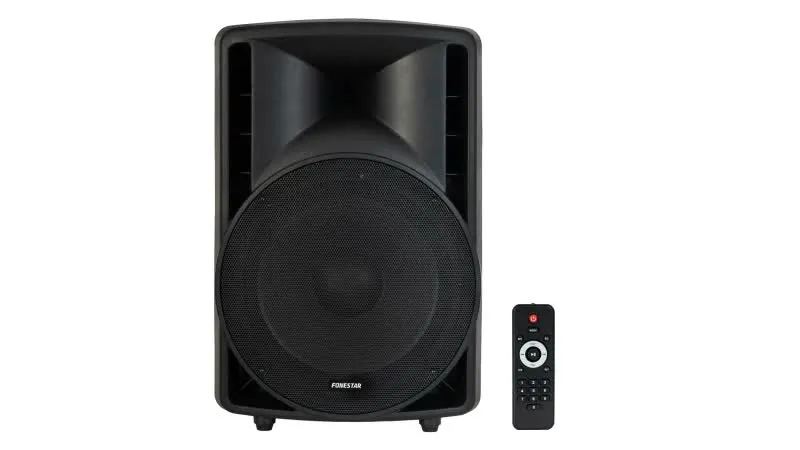 Coluna Profissional Bi-Amplificada ABS 15 USB/SD/MP3 360W - ASB-15180U